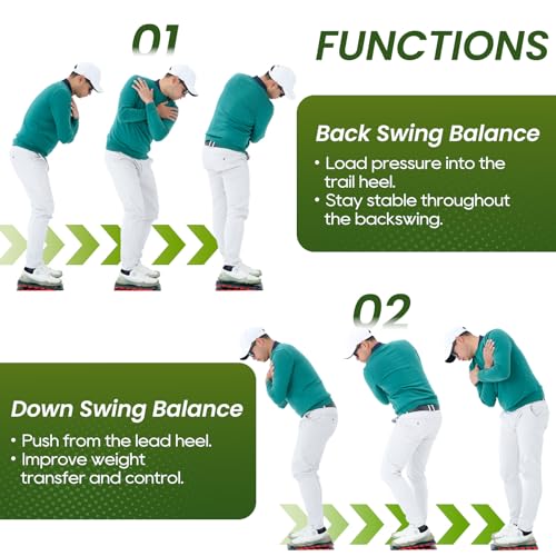 Golf Pressure Plate Training Aid, Adjustable Balance Board