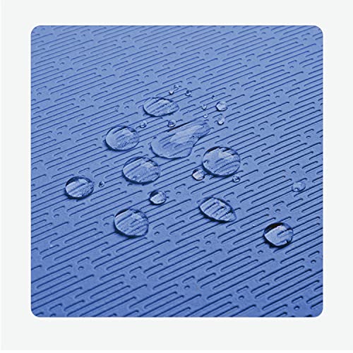 Hatha Yoga TPE Yoga Mat 72"x 27"x1/3" Non-slip Exercise Mat - color: blue