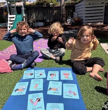 Kids Yoga Card Deck - 55 Large Format Cards for Movement, Mindfulness & Breathing - Perfect for Teachers, Therapists, Families & More - Includes 5 Yoga Games to Play Solo or in a Group - Ages 3-103
