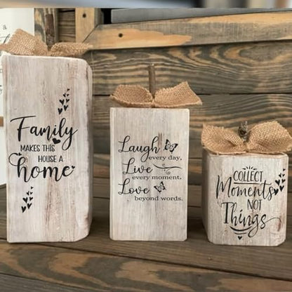 16 Word Stencils for Painting on Wood - Inspirational Stencil Set for Crafts Reusable – Art Templates for Drawing - Farmhouse Stencils and Templates for Signs, Canvas and Craft Supplies - size: 8 Inch Family