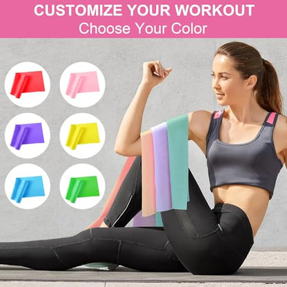 2Pcs Professional Resistance Bands. Latex-Free, Elastic Band, Work Out Bands, Stretch Bands for Working Out Women or Men, Exercise Bands Set for Physical Therapy, Yoga, Pilates