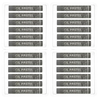 PATIKIL Dark Gray Oil Pastels, 24Pcs Soft Oil Crayons Creamy Pastels Stick Art Supplies for Art Painting Drawing Blending Graffiti for Drawing Beginners Artists - color: Dark Gray