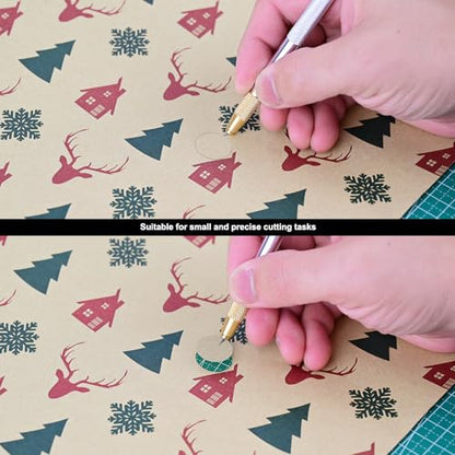 EHDIS 360° Swivel Blade Craft Knife – Precision Rotary Cutter for Intricate Designs | Effortless Curves on Paper, Vinyl, Model Making, Art, Working-Stencil, Crafting