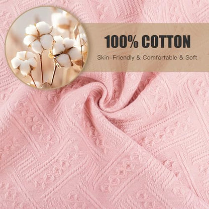 4 Pack Boho Bathroom Decor Hand Towels - color: Pink