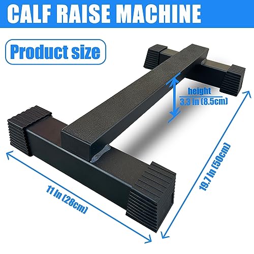 BLUSLM Steel Calf Raise Bar, Standing Machine for Stretching, Squat, Foot Stretch, Anti-Slip Solid Block (Calf Raise BAR 2)