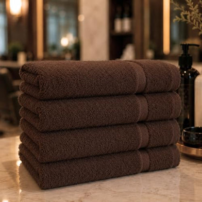 Bulk 72-Pack Professional Salon Spa & Wellness Towels, 16" x 27",Dark Brown - color: Dark Brown, size: 72 Pack