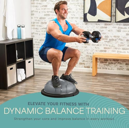 Lifepro Horizon Half Balance Ball Trainer with 440 lb Capacity Stability - color: Gray