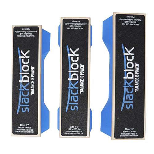 SlackBow SlackBlock Athletic Balance Trainer – Improve Balance, Stability, and Athletic Performance – Condition Your Body and Prevent Injury - Compact and Portable - size: 14"