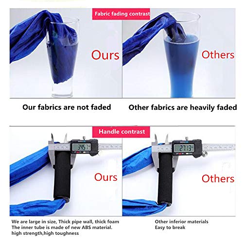 Aerial Yoga Swing Set, Ultra Strong Hammock Trapeze Extension, Antigravity Ceiling Hanging Sling Inversion Exercises - color: Sky Blue