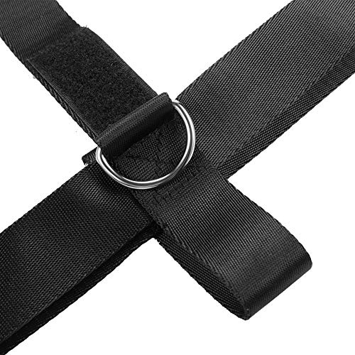 2-Pack Foot Strap for Cable Machine Fitness Attachment Shoe Workout Straps - color: Black 2 Pack
