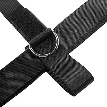 2-Pack Foot Strap for Cable Machine Fitness Attachment Shoe Workout Straps - color: Black 2 Pack