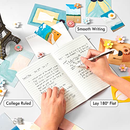 feela 36 Pack Soft Cover Journal Bulk, Lined Blank Travel Journal for Women Men Writing, Notebooks College Ruled for Work, Note Taking Notebook School Business Supplies, 8.2” x 5.5”, A5, Gray - color: 36 Gray