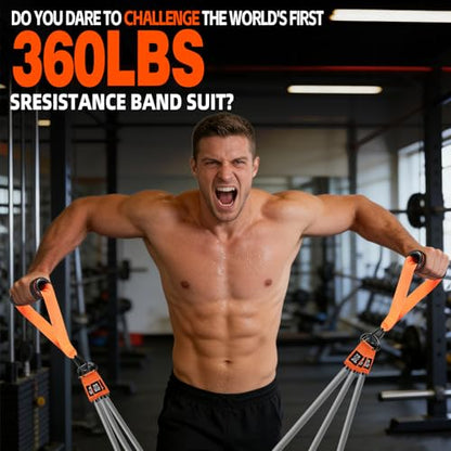 2-in-1 Pull Up Assistance Bands & Heavy Duty Resistance Band Combo Set