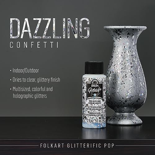 FolkArt Best of Silvers Acrylic Craft Paint Set Featuring 5 Premium Silver Paint Formulas, 96423 - color: Best of Silvers