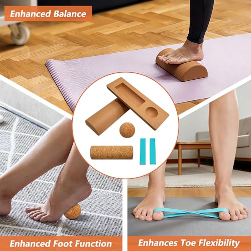 Cork Balance Board Foot Balance Cork Ankle Stability Trainer | Improve Foot Function | Prevent Falls | Corking balance board For Home Gym