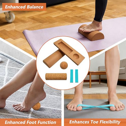 Cork Balance Board Foot Balance Cork Ankle Stability Trainer | Improve Foot Function | Prevent Falls | Corking balance board For Home Gym