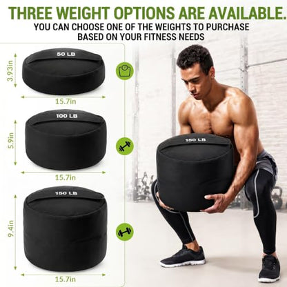 1 Pcs Sandbag for Working Out, Heavy Duty Unfilled Workout Sandbag for Weight Training, Cross Training, Strongman, Fitness, Full Body, Adjustable Weight for Commercial and Home Gym