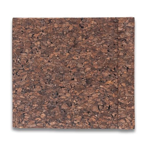 Cork Watercolor Pad Hardcover - 100% Cotton Paper 200GSM Cold Press - Magnetic Closure Watercolor Sketchbook, 40 Tear-Off Sheets, Lay-Flat - Artist Watercolor Paper Pad (Dark Cork, 8,5х7,7 inch) - color: Dark Cork, size: 8.5x7.7 inch (Square)