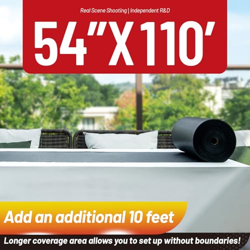 Plastic Table Cloth, 110 Ft x 54 In Plastic Table Cloth Disposable Roll | Black Tablecloths Roll PEVA Material, Waterproof with Cutter, Disposable Table Cover Roll Ideal for Banquets, Festival, Party - color: Black, size: 1320" x 54" (Rectangular)
