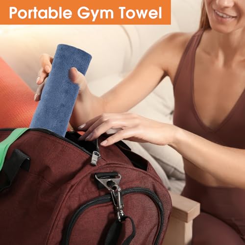 Hoiny 3 Pack Microfiber Gym Towels, Super Soft, Quick Drying, 14.2" x 30"