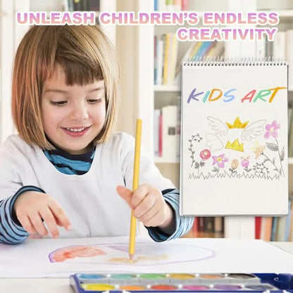 Sketch Book, 8”X11.5” 100 Pages(110gsm), Spiral Bound Artist Sketch Pad, Durable Acid Free Sketchbook for Painting, Sketching or Doodling, Best Gifts for Drawing Boys and Girls, White