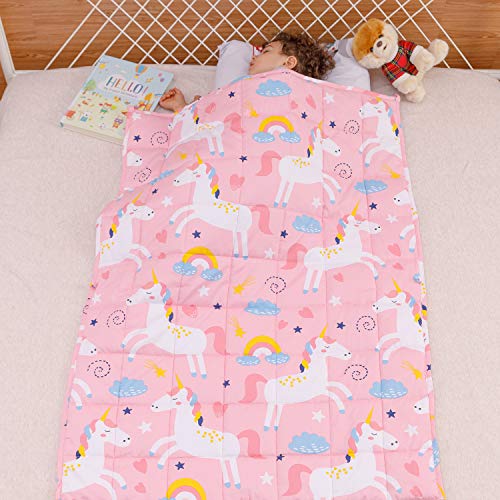 Sivio Cotton Weighted Blanket for Sleeping, 36"x48" 3 lbs - color: Pink Unicorn, size: 36"x 48" 3lbs