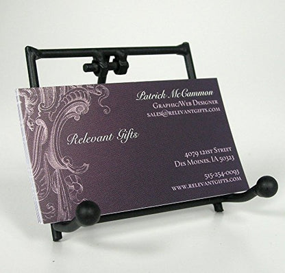 BANBERRY DESIGNS Black Easel Display Stand - Set of 3 Metal Easels - Wrought Iron Plate Stand - Picture Easels - 3.5 Inch High - size: 3 Inch