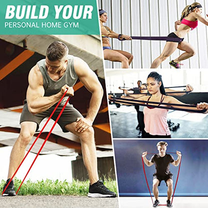 Alllvocles Resistance Band, Pull Up Bands, Pull Up Assistance Bands, Workout Bands, Exercise Bands, Resistance Bands Set for Legs, Working Out, Muscle Training, Physical Therapy, Shape Body, Men Women - color: 1.3-2.5in