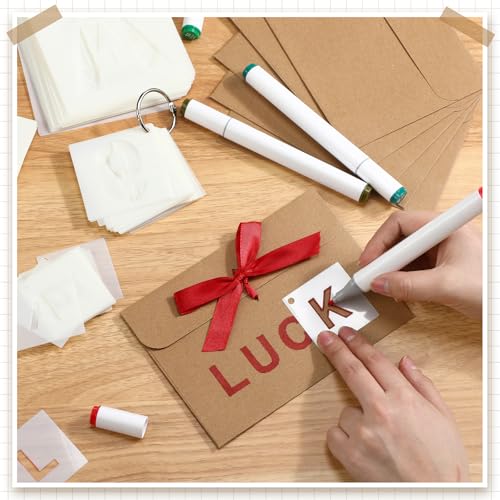 Affrolling 144 Pcs Letter Number Stencils Reusable,2,3,4,5 Inch,Regular | Alphabet Number Templates for Painting Wood Walls Signs, Great in DIY Crafts Teaching, Durable Plastic with Repeated Use - size: 2,3,4,5 Inch, style: Regular