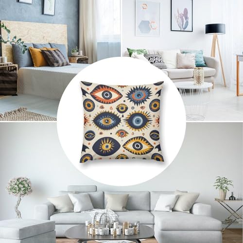 Evil Eye Decorative Throw Pillow Covers 18x18 Inch - color: Evil Eye