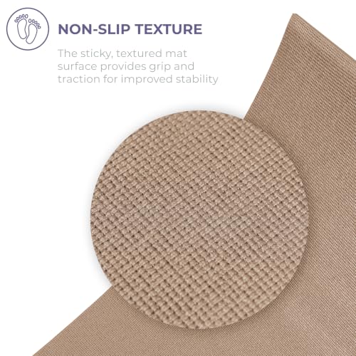 Ascend 6mm Thick Yoga Mat Roll, 50ft x 24in - color: Mocha