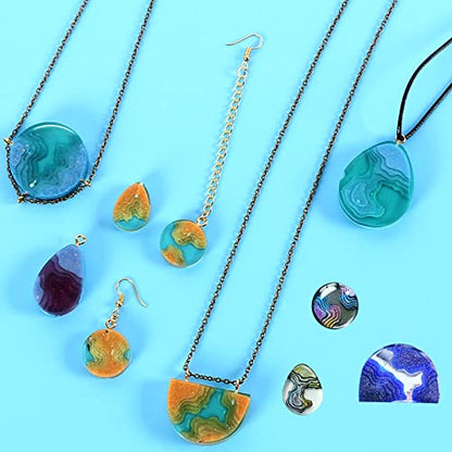 Island Resin Jewelry Molds for Casting Earring Pendant Set of 4 | Ocean Silicone Pendant Molds for Epoxy Resin, DIY Gem Cabochon, Necklace, Keychain, Hawaii Style Craft Gift - color: 4PCS Island Molds