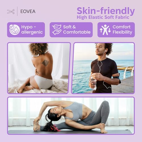 EOVEA - Cotton Spandex Fabric by The Yard - 4 Way Stretch Jersey Knit - Spandex & Cotton T-Shirt Fabric - Lightweight, Breathable - 60" Wide Roll| 10 oz(Lilac, 1 Yard) - color: Lilac, size: 1 Yard