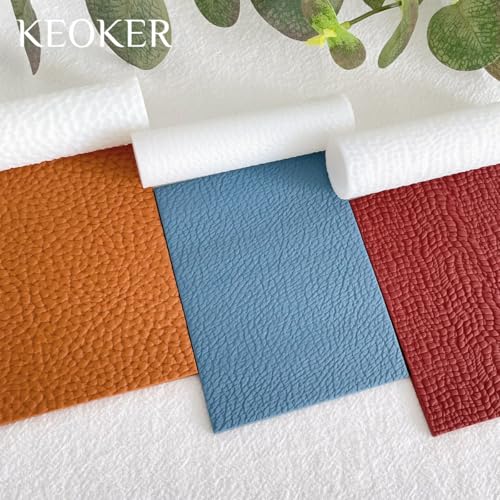 KEOKER Polymer Clay Leather Texture Roller, Polymer Clay Texture Roller, 3pcs Leather Texture Roller for Polymer Clay, Like Polymer Clay Texture Sheets, Great Work with Polymer Clay Cutters - color: ALL