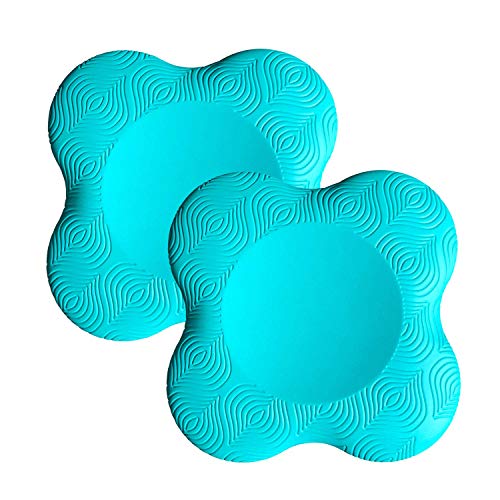 Yoga Knee Pad Cushion Extra Thick for Knees Elbows Wrist Hands Head Foam Yoga Pilates Work Out Kneeling pad - color: lake blue