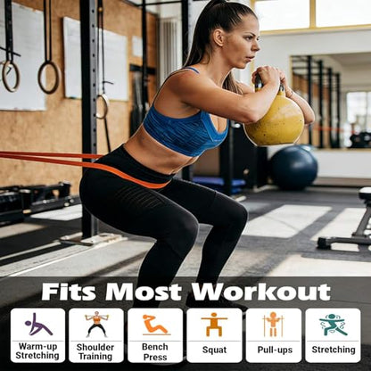 Resistance Bands, Pull Up Resistance Bands, Men's and Women's Fitness Training Bands, Suitable for Stretching, Training, and Physical Therapy - color: Multicolor (5-175LBS)