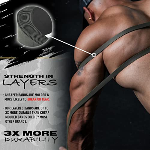 Pull Up Assistance Bands for Working Out - Resistance Bands Set for Men, Exercise, Workout, Fitness, Strength, Weightlifting, Training, Powerlifting, Stretch, Crossfit WOD - color: Set of 5 GG Bands