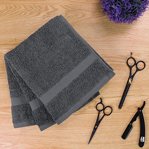 Utopia Towels Salon Towels, Pack of 24, 16x27 in, 100% Cotton, Grey - color: Grey, size: 24 Pack