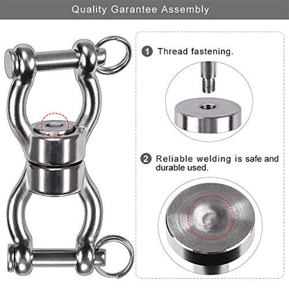 SELEWARE Heavy Duty Bearing Swing Swivel, 360° Rotation Hanging Accessory - color: Swivel - Style B