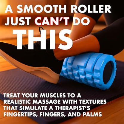 321 Strong Foam Roller - Medium Density Deep Tissue Massager for Muscle Massage and Myofascial Trigger Point Release, with 4K eBook - color: Orange