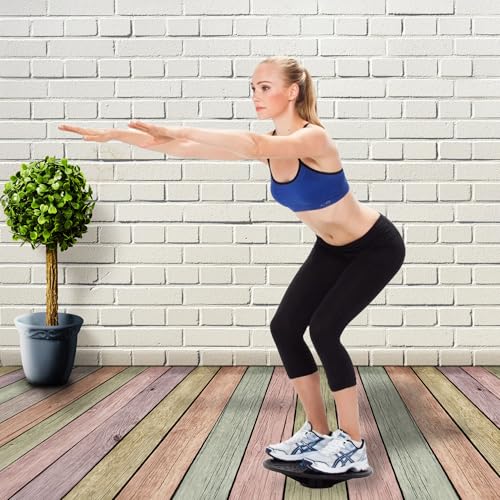 Daiwa Felicity Balance Board Disc Wobble Board – Physical Therapy Stability Trainer, Lightweight Core Balance Disc (1 lb) Supports Up to 300 lbs, Non-Slip Round Balance Board for Core Workout, Rehab, Standing Desk Fitness