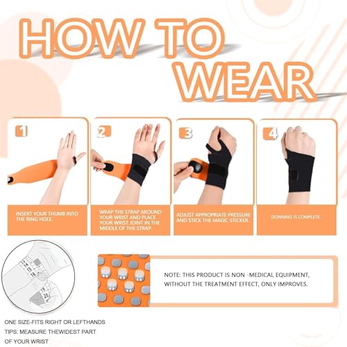 Wrist Brace,Wrist Support for Carpal Tunnel Pain Relief,Ulnar Brace Ultra-Thin Elastic for Tear,Wrist wraps Repetitive Wrist Use Injury,Fits Both Wrists