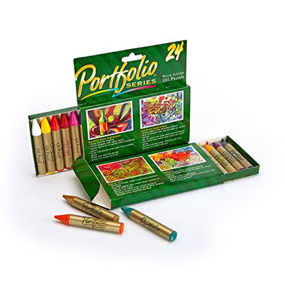 Crayola Portfolio Series Oil Pastels, Water Soluble, 24 Count, Colors May Vary - size: 1 Count (Pack of 1), style: 24 Count