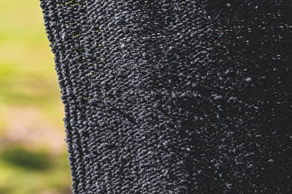 Open Road Goods Solid Color Mexican Yoga Blanket – Large Handwoven Throw for Yoga, Beach, Camping or Home – Soft and Durable Cotton Blend - color: Black