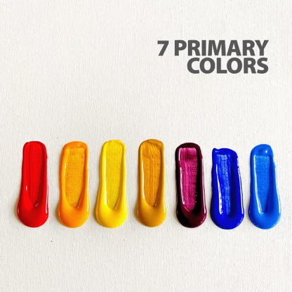 milo Acrylic Paint Set, 12 Primary Colors, 16 oz Bottles, Semi-Gloss | Safe, Non-Toxic, Made in the USA, Arts & Crafts Paints for Artists, Student & Hobby Painters, Paint Pack, Classroom, Bulk - style: Primary Set 12 x 16 oz