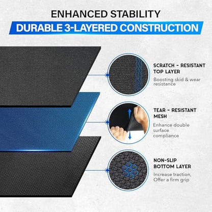 YES4ALL Exercise Mat for Home Gym, Fitness Workout Mats - style: A. Foam Large Exercise Mat