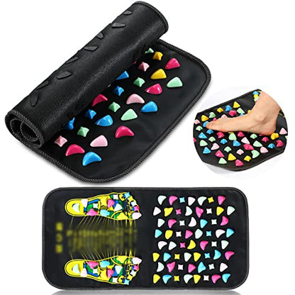 TrelaCo Foot Acupressure Massage Mat with Stones, 27.56 x 13.78 Inches - size: 27.56 x 13.78 Inch