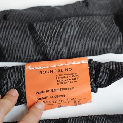 Endless Round Slings for Aerial Lyra Hoop Rig, Aerial Silks Handing Polyester Lifting Sling Spanset, Heavy Duty Polyester Capacity 5300 Lbs Vertical Capacity (Black, 2 FT) - color: Black, size: 2 ft