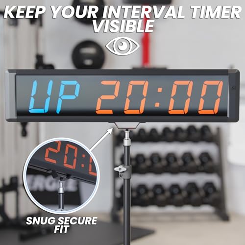 Synergee Gym Timer Stand – Fits Large 29" Synergee Timer - color: C) Floor Stand Only - Clock Not Included