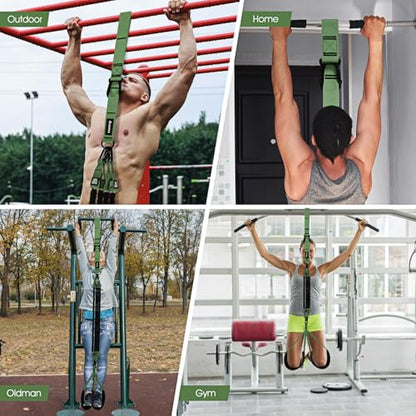 Ayombo Pull Up Assistance Bands, Resistance Bands for Pull Up Bar Workout, Adjustable Heavy Duty Pull Up Assist Equipment with 4 Assistance Bands, Home Gym Fitness Exercise Strength Training - color: Green